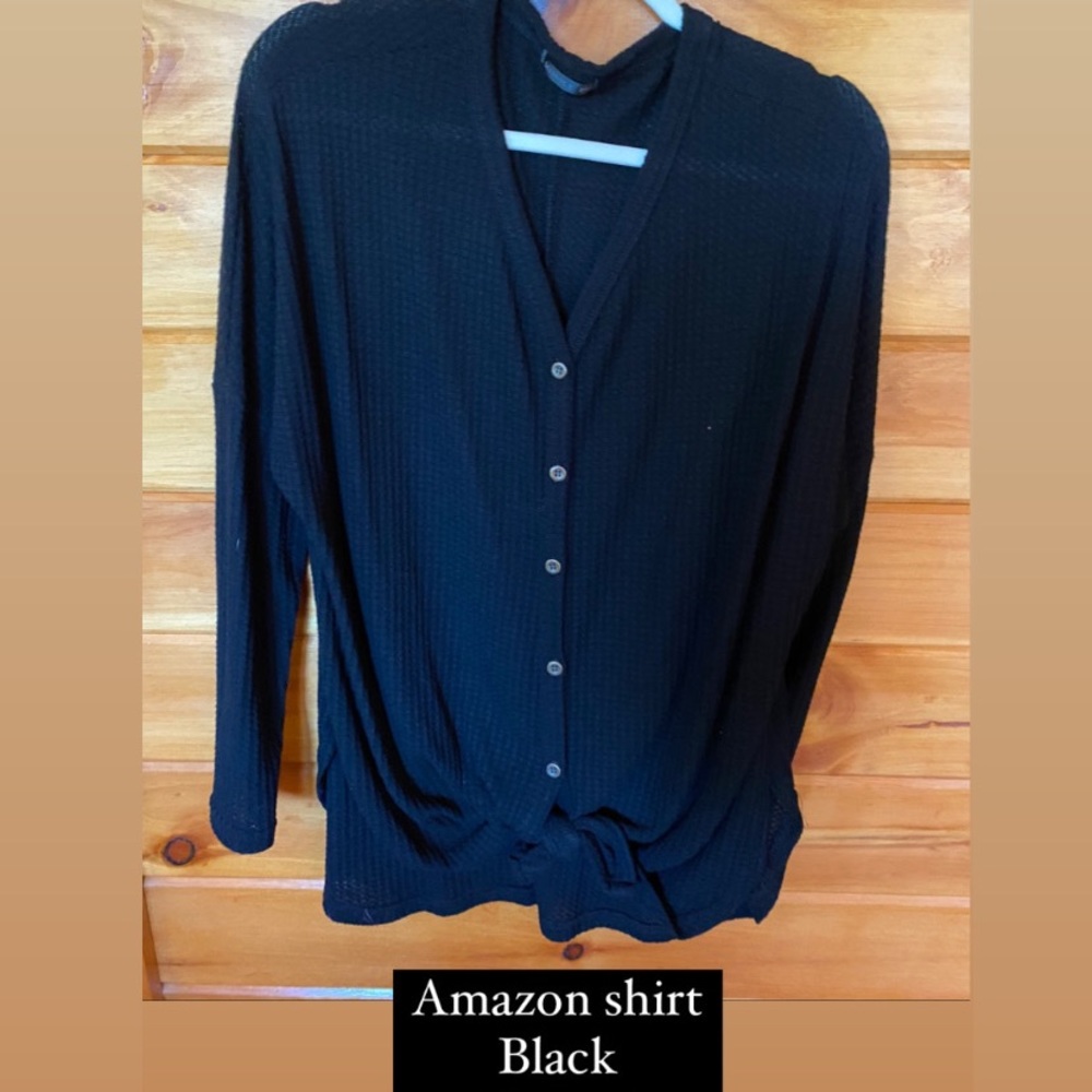 Black button shirt